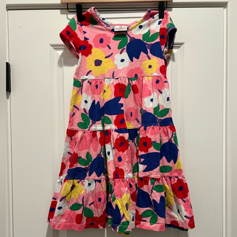 Hanna Andersson Floral Tiered 100% Cotton Sz 120 Or 6/7 Girls